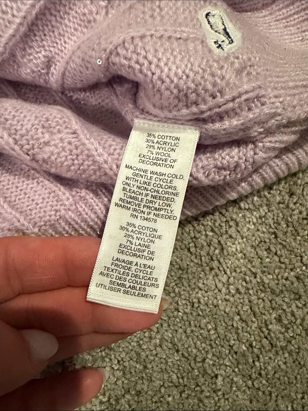 Vineyard Vines Sequin Cable Crew Sweater - Picture 4 of 5